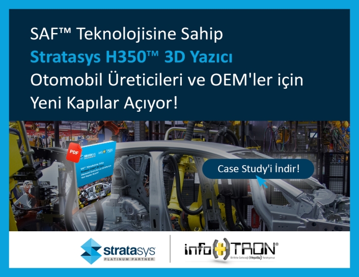 SAF™ Teknolojisine Sahip Stratasys H350™ 3D Yazıcı Otomobil Üreticileri ve OEM’ler için Yeni Kapılar Açıyor!