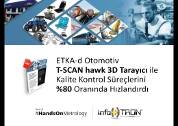 ETKA-d Otomotiv T-SCAN hawk 3D Tarayıcı ile Kalite Kontrol Süreçlerini %80 Oranında Hızlandırdı